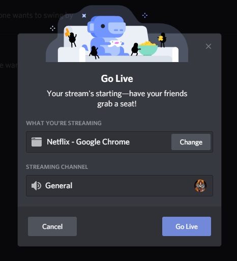 Transmita Filmes e Programas no Discord