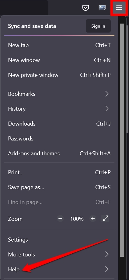 ayuda de firefox