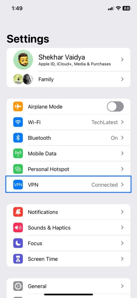 Paramètres - L'iPhone ne peut pas accéder à certains sites