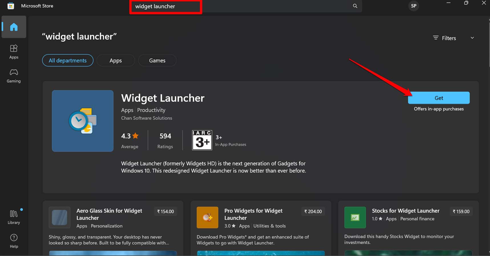 obter widget launcher para Windows 11 para definir widget do tempo