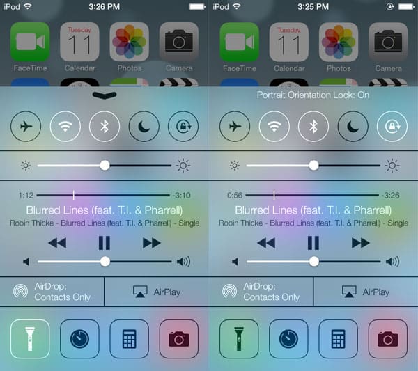 iOS 7 : Centre de contrôle, Centre de notifications, Spotlight, Multitâche