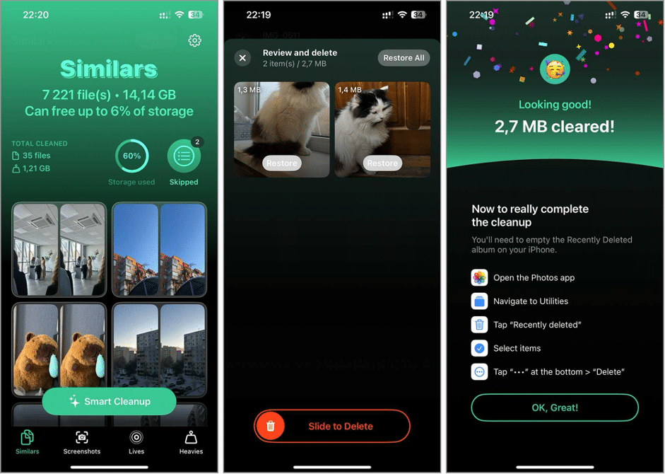Critique de l'application Clever Cleaner pour iPhone Un nettoyeur iOS vraiment gratuit