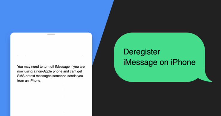 Comment désinscrire iMessage sur iPhone 1
