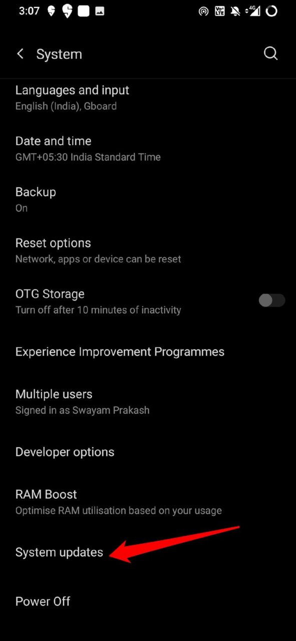 Android-OS aktualisieren