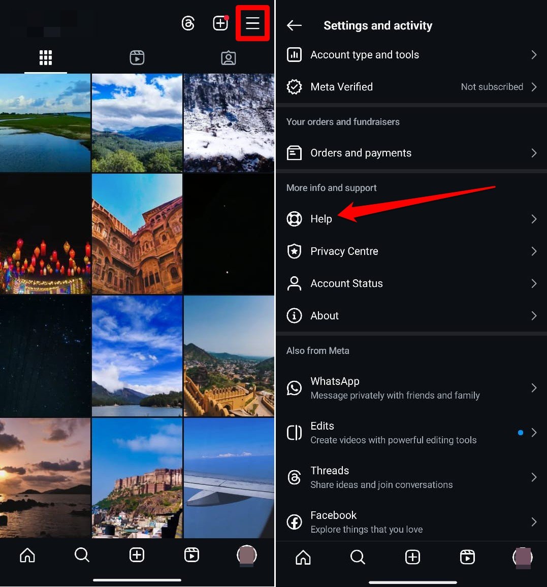 Instagram Hilfe