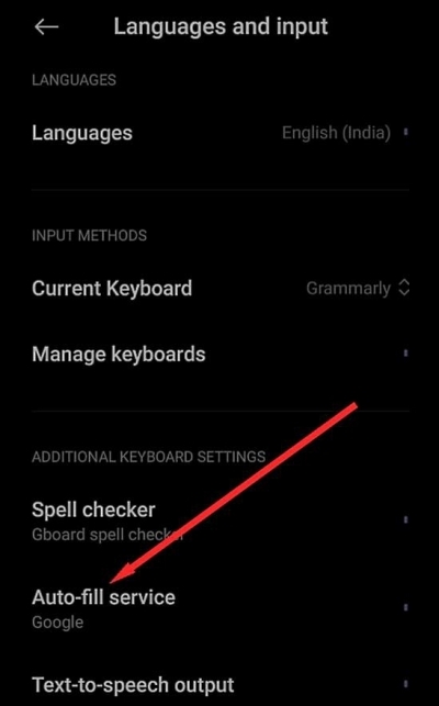configuración de autocompletado de android