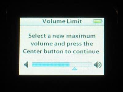 iPodの最大音量を制限する