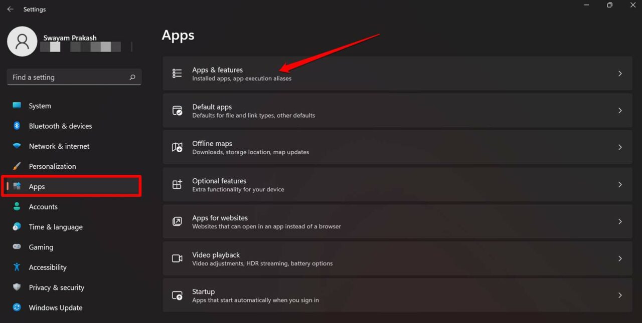 abrir recursos de aplicativos do Windows
