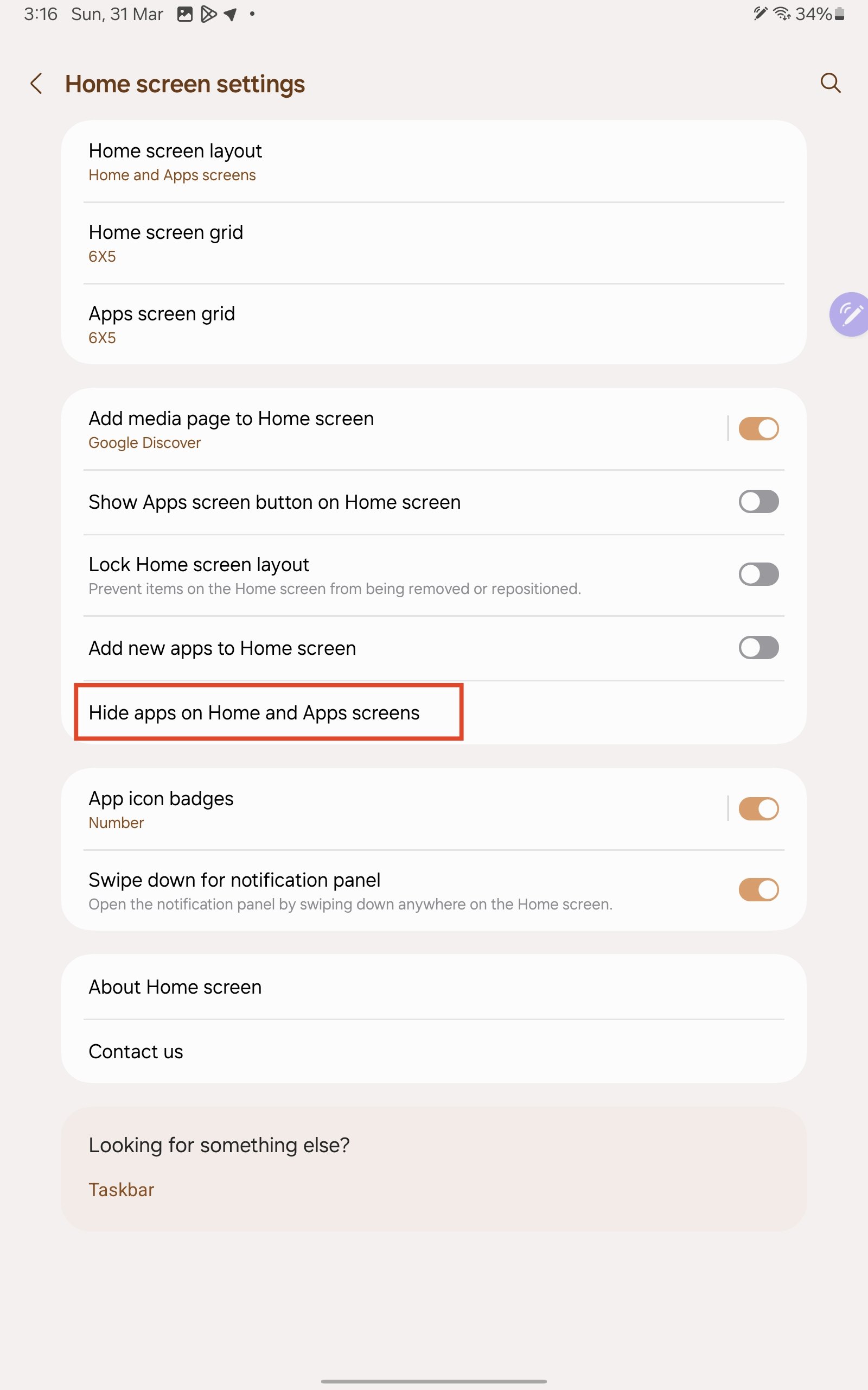 Apps vom Start- und Apps-Bildschirm verstecken