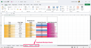 Dupliquer plusieurs feuilles dans Excel
