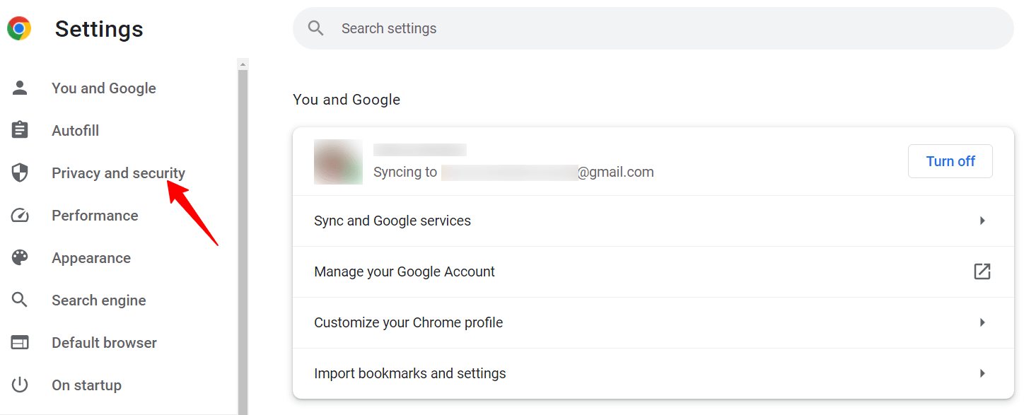 Privacidad y Configuración