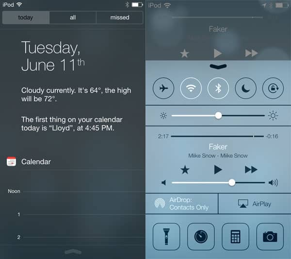 iOS 7 : Le Nouvel Écran de Verrouillage + Écran d'Accueil