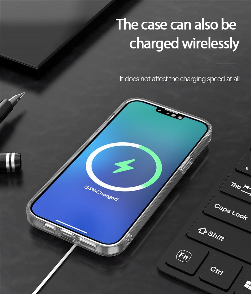 Custodia Magnetica Trasparente per iPhone 13 Pro Max