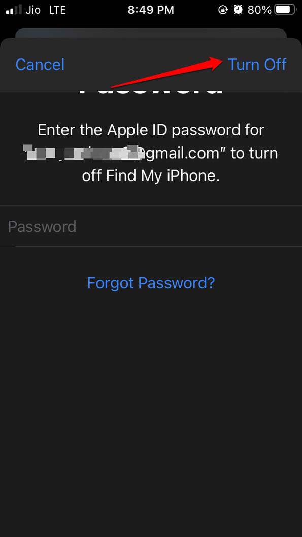 disattiva iCloud