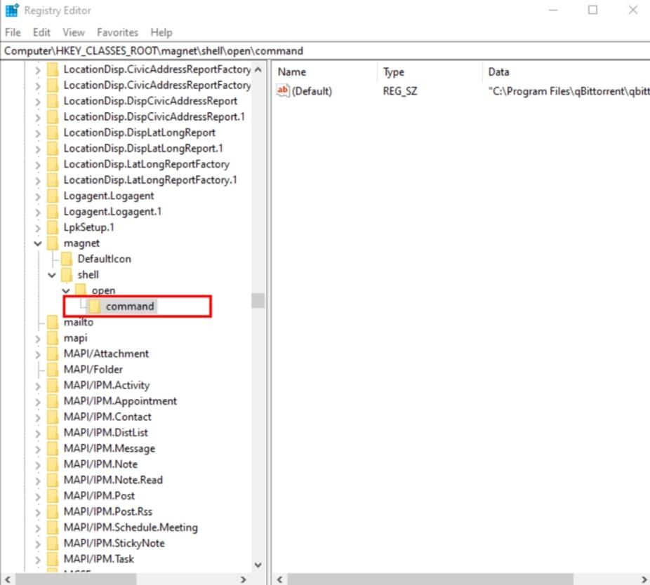 Usando o Registro do Windows - Links Magnéticos Não Funcionando