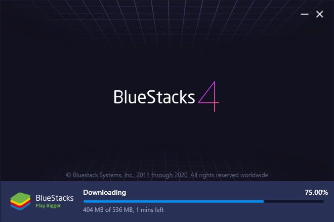 Scarica il file Bluestacks