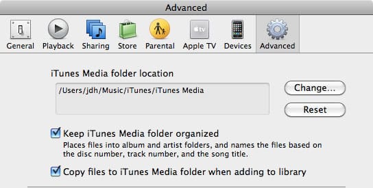 Récupérer iTunes sur un disque dur externe