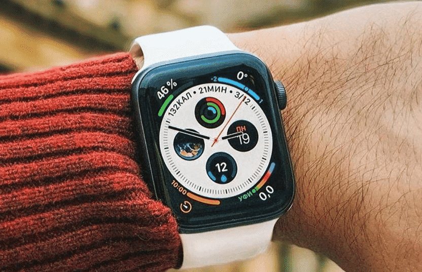 Esta é a Pulseira de Borracha de Silicone para Apple Watch Series 5 de 44mm e 40mm.