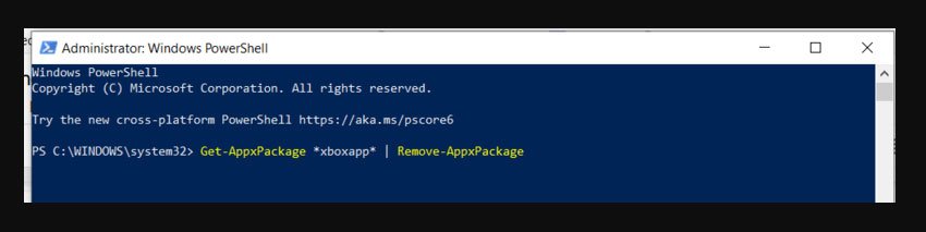 Rimuovi il bloatware utilizzando PowerShell