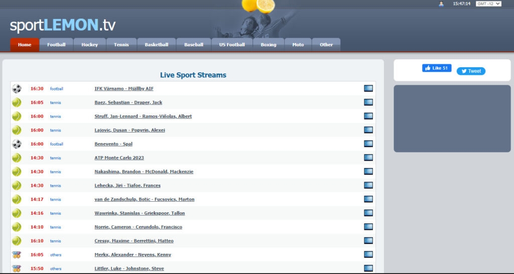 SportLemonTV - Mejores Sitios y Aplicaciones para Transmitir la NFL