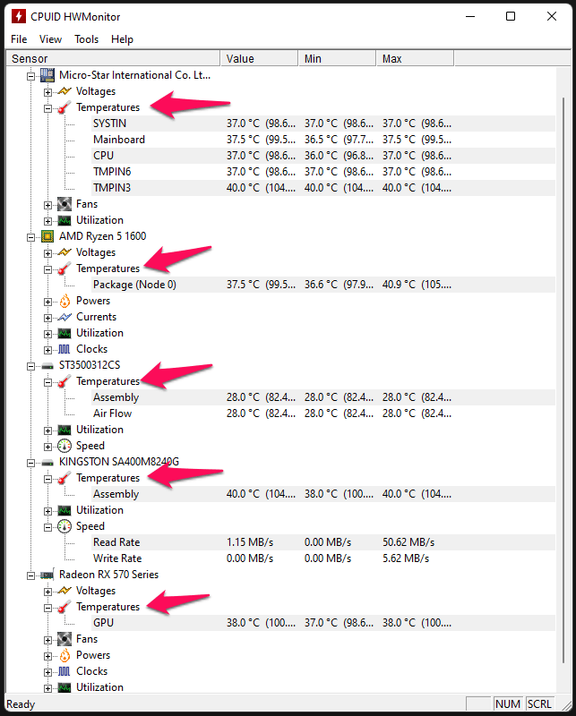 Temperature PC Gaming AMD