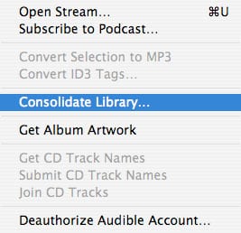 iTunes-Bibliothek auf einer externen Festplatte unter Windows XP