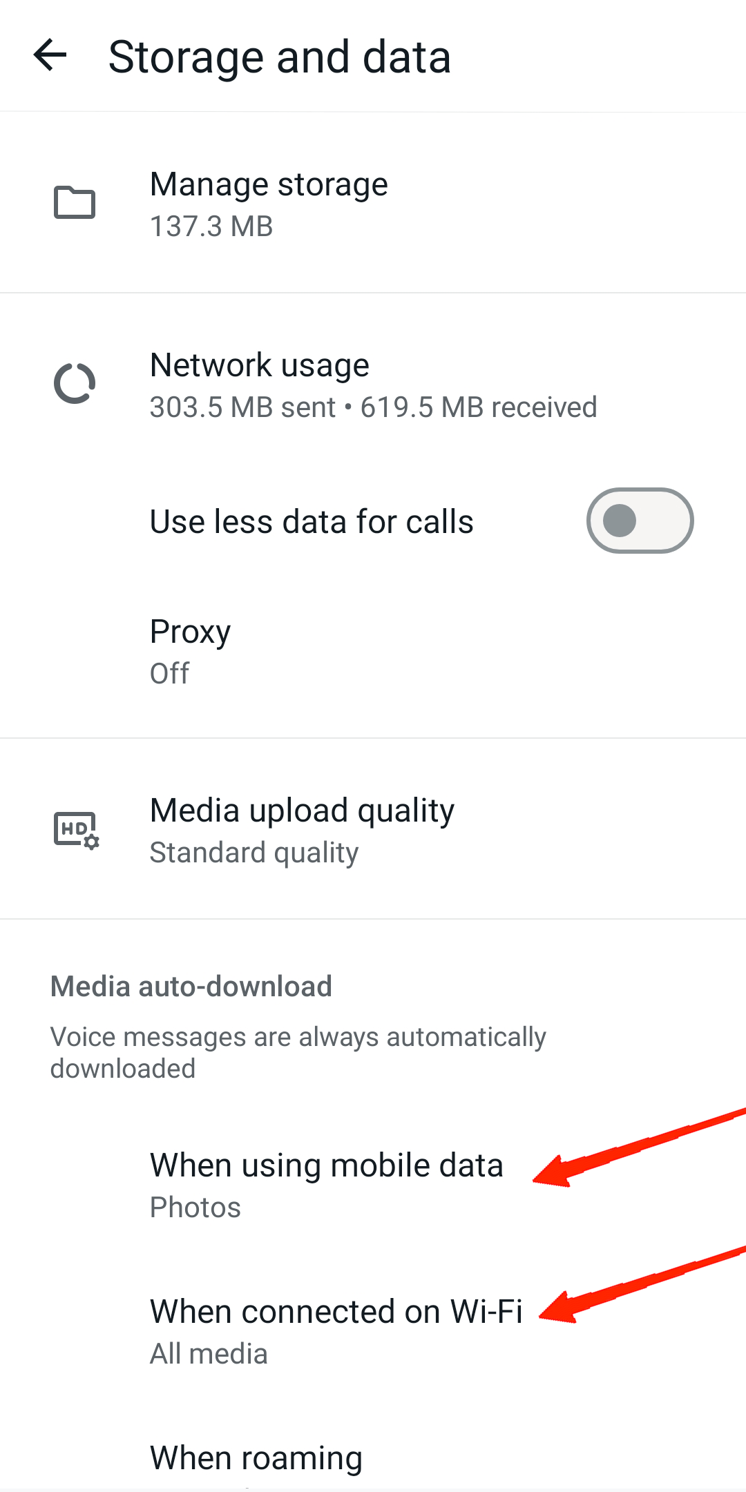 Supponiamo che tu voglia scaricare automaticamente tutti i file solo quando connesso a Wifi, quindi tocca 'Quando connesso a Wifi'.