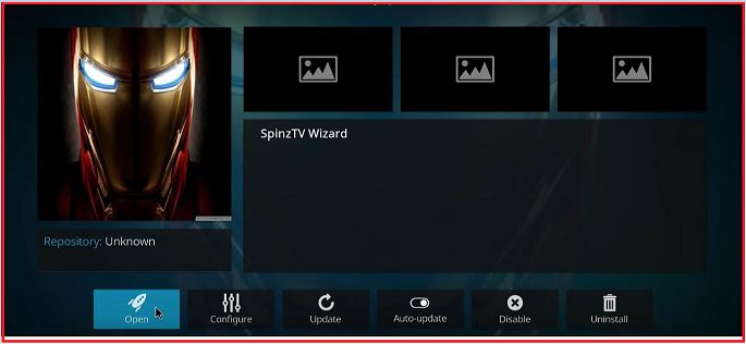 Öffnen Sie SpinzTV Pro