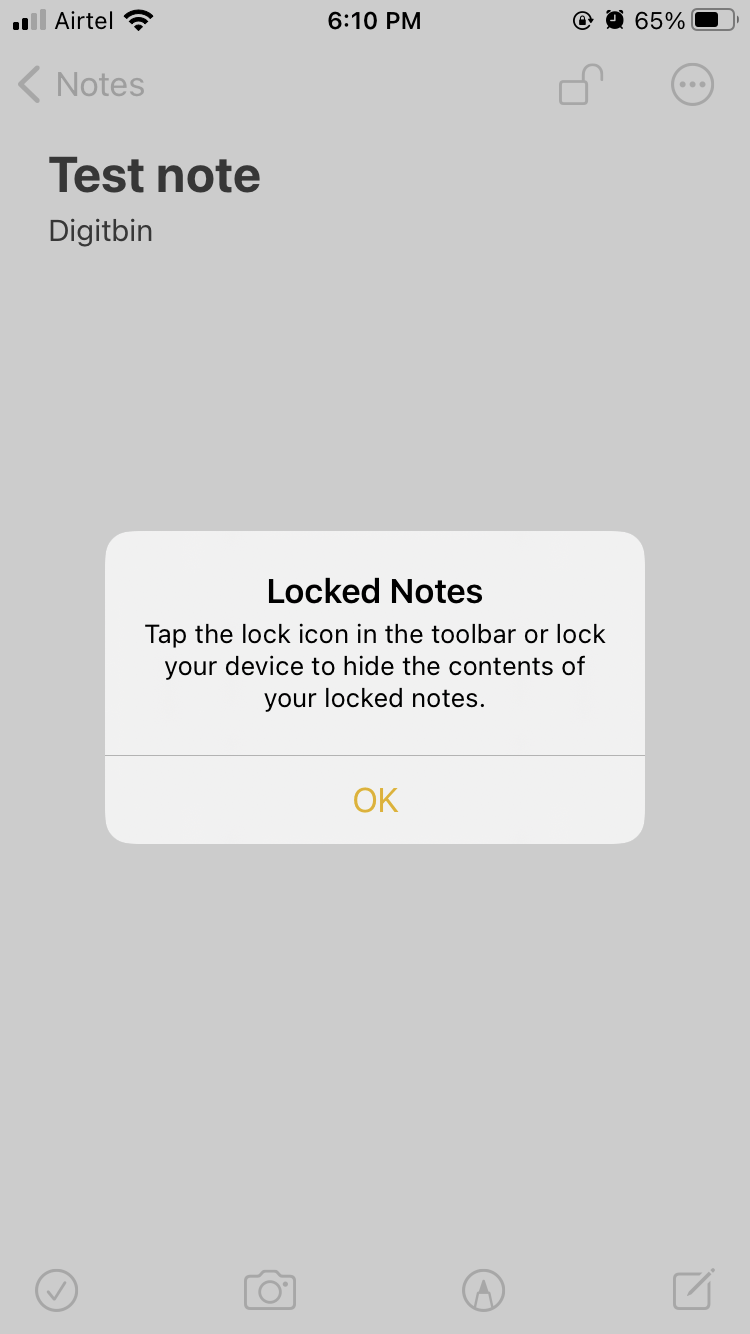 notas bloqueadas con éxito iphone