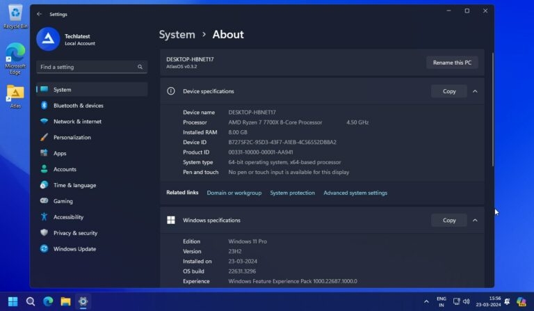 Atlas OS Windows 11