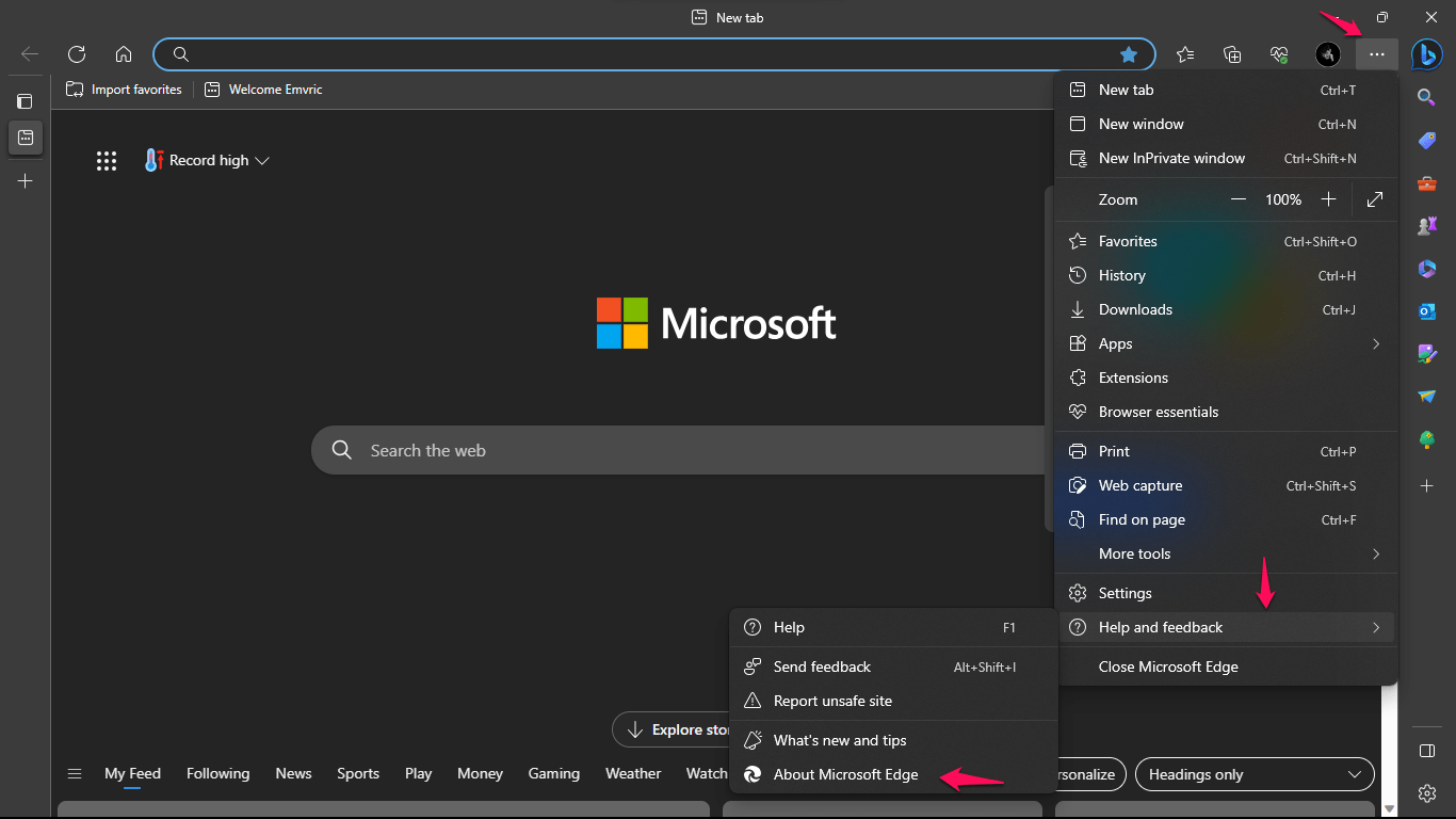 Microsoft Edge 업데이트
