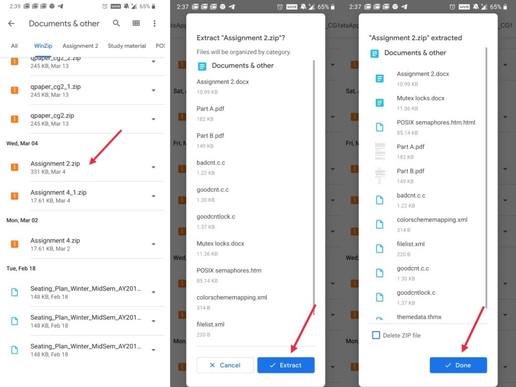 ¿Cómo extraer y comprimir archivos en Android al instante? 1