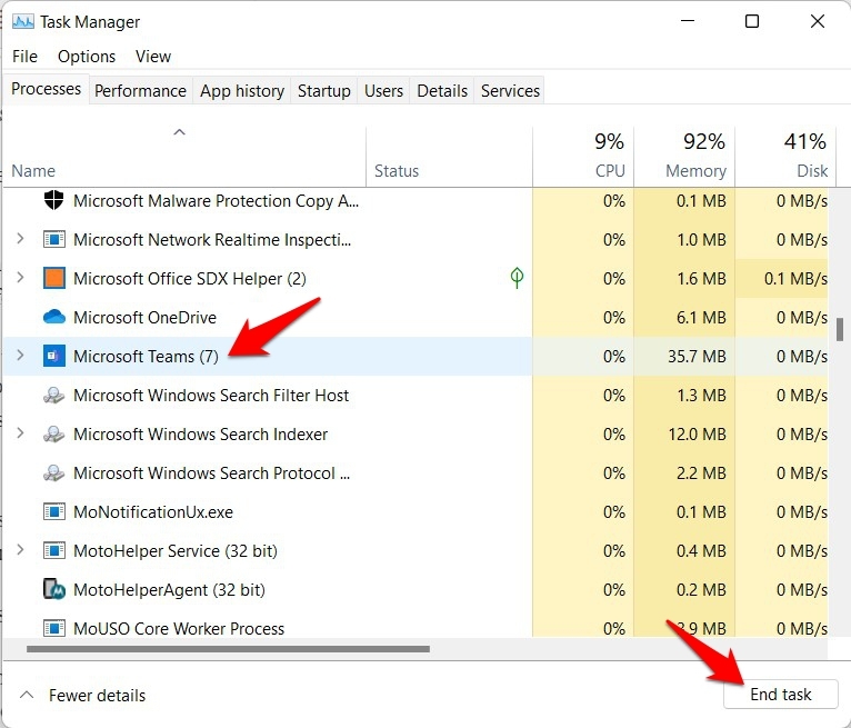 encerrar processo via gerenciador de tarefas no windows 11
