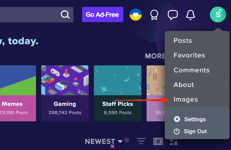 Bildordner in Imgur