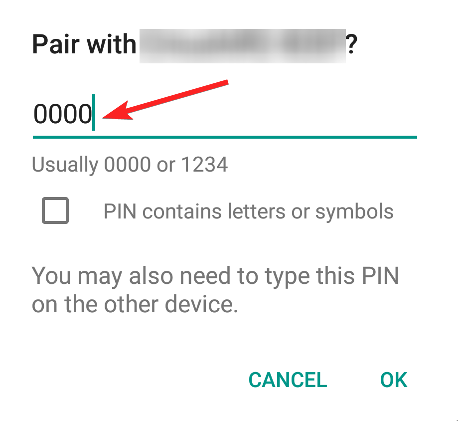 Confirmer le nouveau PIN