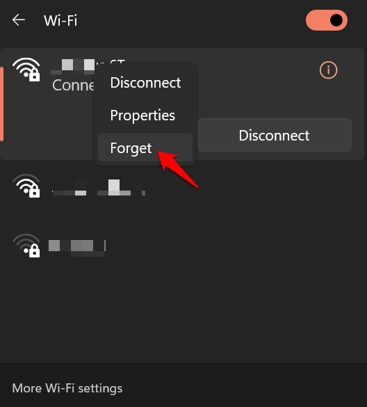 forget network