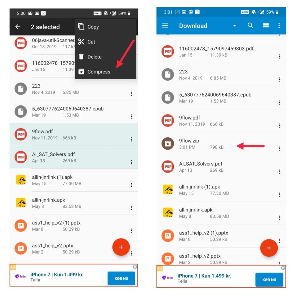 ¿Cómo extraer y comprimir archivos en Android al instante? 2