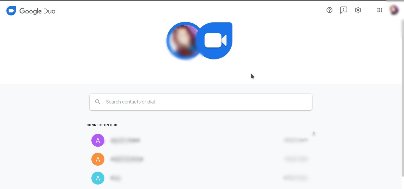 Contatos do Duo