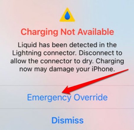 contournement d'urgence sur iPhone