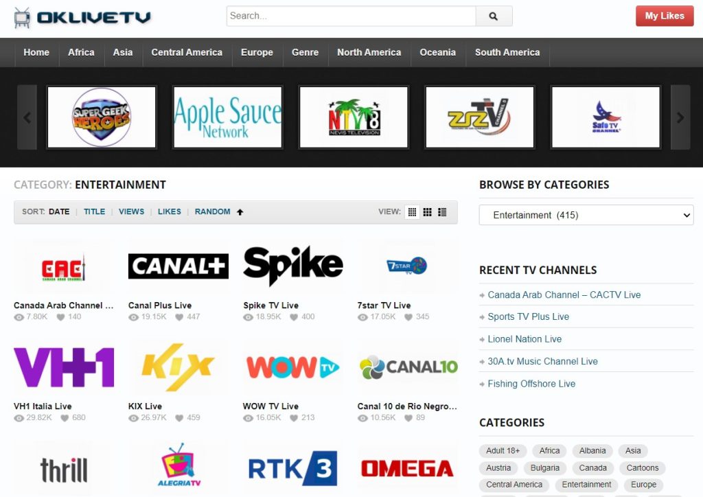 Kostenlose Live-TV-Streaming-Seiten