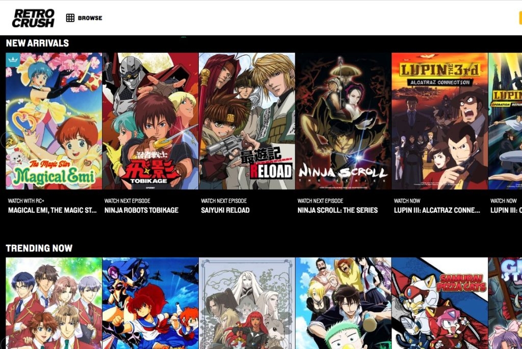 RetroCrush - Melhor Site para Download de Anime