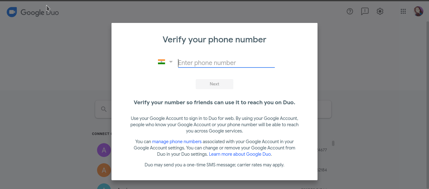 Verificar Número