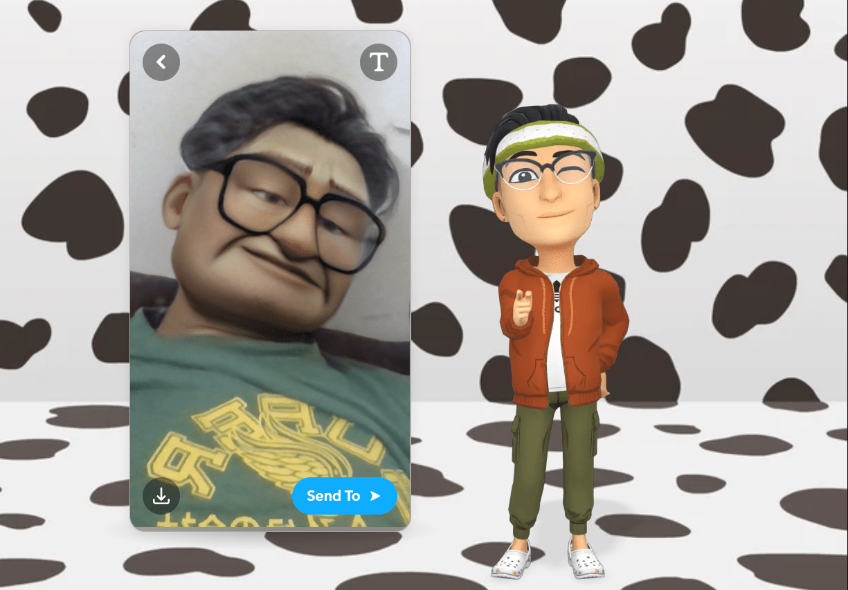 Wählen Sie den gewünschten Filter aus und stellen Sie sicher, dass Sie einen guten Snap machen.