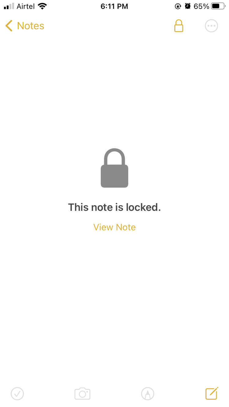 nota bloqueada iphone