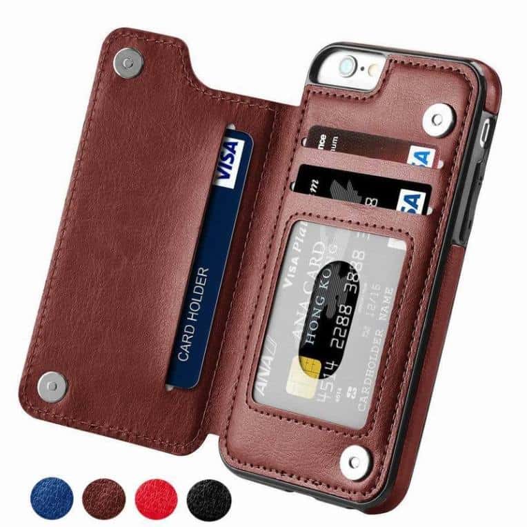 Custodia Portafoglio Flip in PU Pelle per iPhone 11, iPhone 11 Pro e iPhone 11 Pro Max