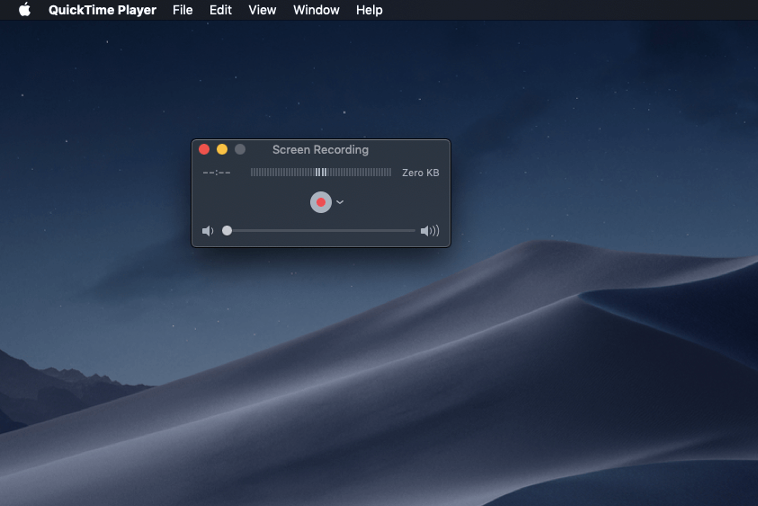 Boîte d'enregistrement QuickTime
