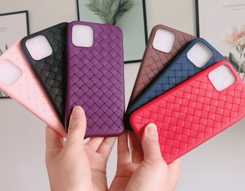 Custodia per iPhone 11 Pro di Capa con motivo in pelle intrecciata