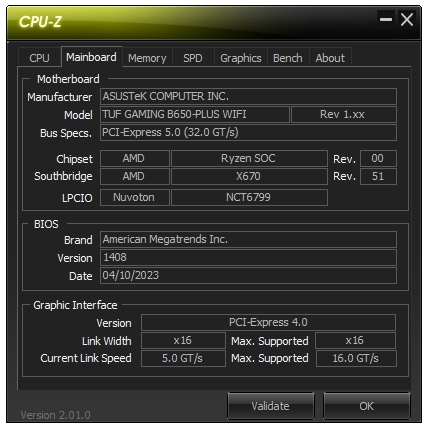 Información de la placa base de CPU-Z - ¿Cuál es mi placa base?