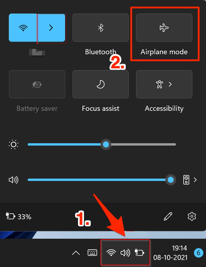 Mode Avion Windows 11