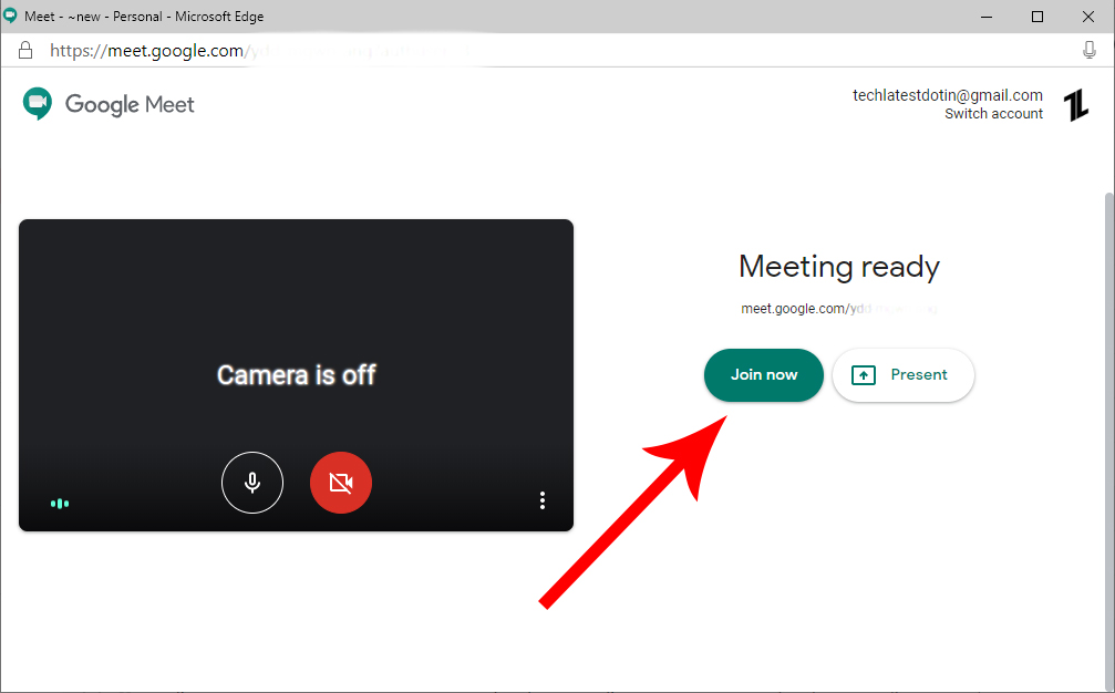 Démarrer une session Google Meet depuis Gmail